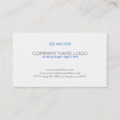 ブルーウォータードロップロゴ 名刺 (裏面)