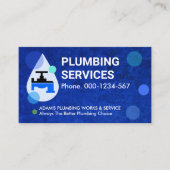 ブルーウォータードロップ配管修理 名刺 (正面)