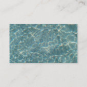 ブルーウォーターバックグラウンドプールサービス水泳レッスン 名刺 (裏面)