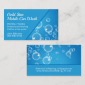 ブルーウォーターバブルの詳細な洗車方法 名刺 (正面/裏面)