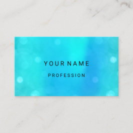 ブルーウォーターパール抽象芸術ミニマルシルク抽象芸術 名刺