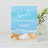 ブルーウォータービーチコースト航海のお洒落 招待状 (スタンド正面)