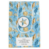 ブルーウォータービーチヒトギフトセット包装 ミディアムペーパーバッグ (裏面)