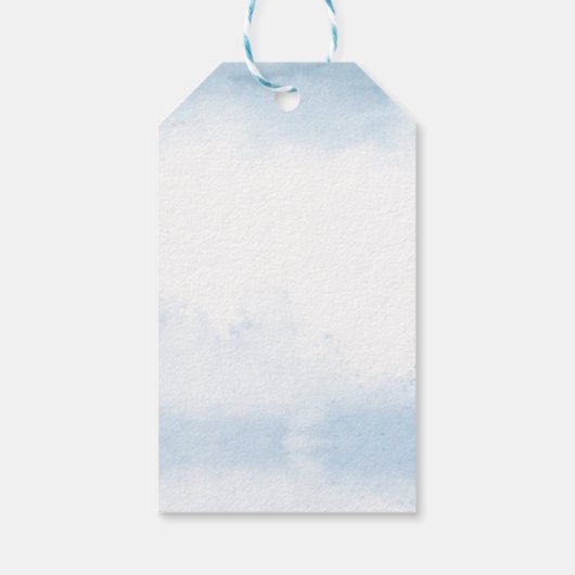 ブルーウォータービーチ航海のいかり結婚ズ ギフトタグ (裏面)