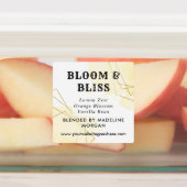 ブルーウォーターフェイクカラー金ゴールド幾何学的油 ラベル (貼付)