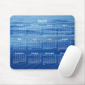 ブルーウォーターフォト2025カレンダー マウスパッド (マウス)