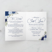 ブルーウォーターフローラ30周年結婚を迎える 招待状 (内部)