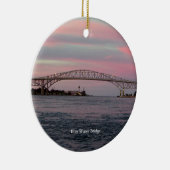 ブルーウォーターブリッジオーナメント セラミックオーナメント (右)