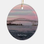ブルーウォーターブリッジオーナメント セラミックオーナメント (左)