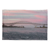 ブルーウォーターブリッジ枕ケース 枕カバー (裏面)