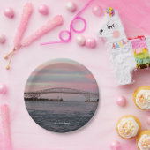 ブルーウォーターブリッジ紙プレート ペーパープレート (パーティー)