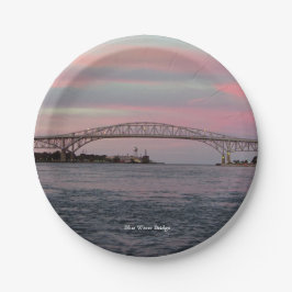 ブルーウォーターブリッジ紙プレート ペーパープレート
