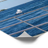 ブルーウォーターブリッジ、ポートヒューロン、MI ポスター (角)