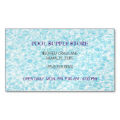 ブルーウォータープールの供給ストア/プールの修復 マグネット名刺 (正面)