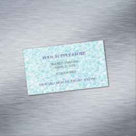 ブルーウォータープールの供給ストア/プールの修復 マグネット名刺