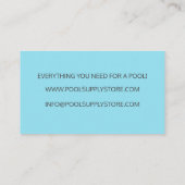 ブルーウォータープールの供給ストア/プールの修復 名刺 (裏面)