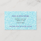 ブルーウォータープールの供給ストア/プールの修復 名刺 (正面)