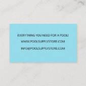 ブルーウォータープールの供給ストア/プールの修復 名刺 (裏面)