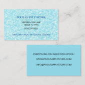 ブルーウォータープールの供給ストア/プールの修復 名刺 (正面/裏面)