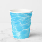 ブルーウォータープールパーティービーチパーティー夏パーティー 紙コップ (裏面)