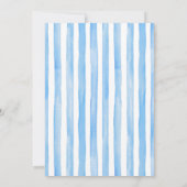 ブルーウォーターベビーブーティベビーシャワー招待状 招待状 (裏面)