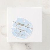 ブルーウォーターポップ・アートのカラー時の彼女のポップメッセージカード フェイバータグ (インサイチュ)