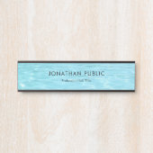 ブルーウォーターミニエレガントマリストテンプレートアクア サインプレート (正面)