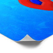 ブルーウォーターラスタ本羽 ポスター (角)