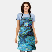 ブルーウォーターリリーズバイモネ エプロン (着用した状態)