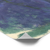 ブルーウォーターリリーバイクロードモネ ポスター (角)