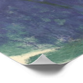 ブルーウォーターリリーモネ ポスター (角)