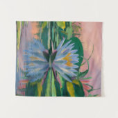 ブルーウォーターリリーbyクロード・モネ,サンセットカラフル, タペストリー (正面(横))