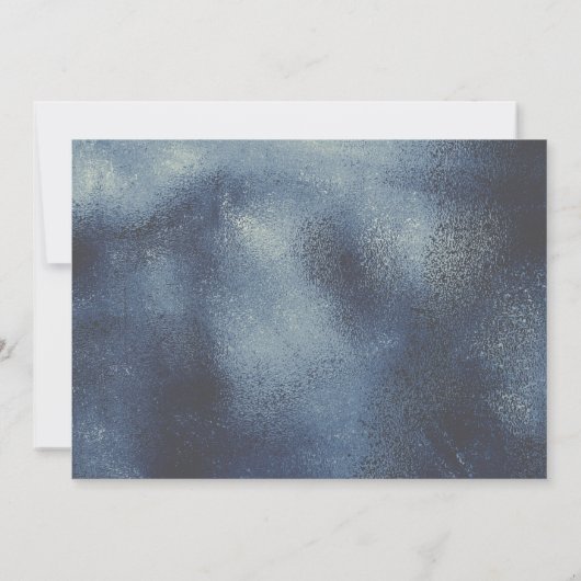 ブルーウォーターリースボーイフォトバプテスマありがとう サンキューカード (裏面)