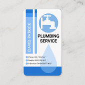 ブルーウォーターレベル配管工事 名刺 (正面)