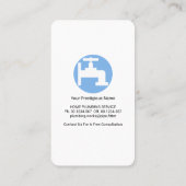 ブルーウォーターレベル配管工事 名刺 (裏面)