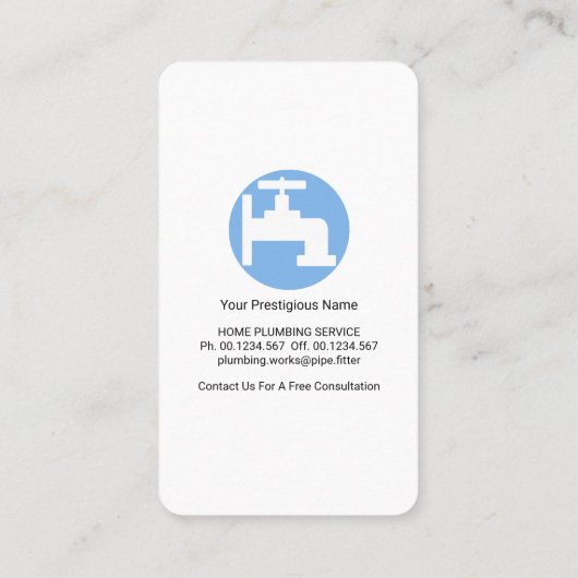 ブルーウォーターレベル配管工事 名刺 (裏面)