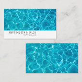 ブルーウォーター写真デザインカスタム名刺 名刺 (正面/裏面)