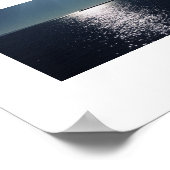 ブルーウォーター反射海カラー撮影 ポスター (角)