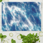 ブルーウォーター大理石 キッチンタオル (折り畳み)