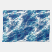 ブルーウォーター大理石 キッチンタオル (横)