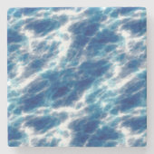 ブルーウォーター大理石 ストーンコースター (正面)