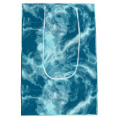 ブルーウォーター大理石 ミディアムペーパーバッグ (裏面)