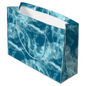ブルーウォーター大理石 ラージペーパーバッグ (裏面アングル)