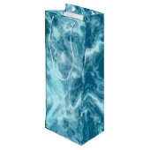 ブルーウォーター大理石 ワインギフトバッグ (裏面アングル)