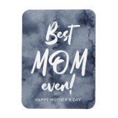 ブルーウォーター最高のカラースプラッシュ母の日 マグネット (縦)