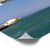 ブルーウォーター橋はツインスパンの橋である ポスター (角)