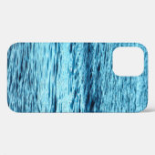 ブルーウォーター波抽象芸術背景概要，アクア， Case-Mate iPhoneケース (裏面 (横))
