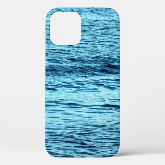 ブルーウォーター波抽象芸術背景概要，アクア， Case-Mate iPhoneケース (裏面)