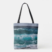 ブルーウォーター海ウェーブ トートバッグ (裏面)