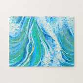 ブルーウォーター海シーウェーブ ジグソーパズル (横)